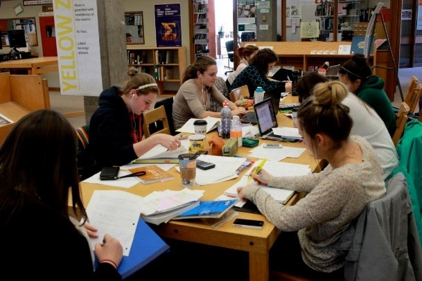 Working space at a premium in the Bata Library