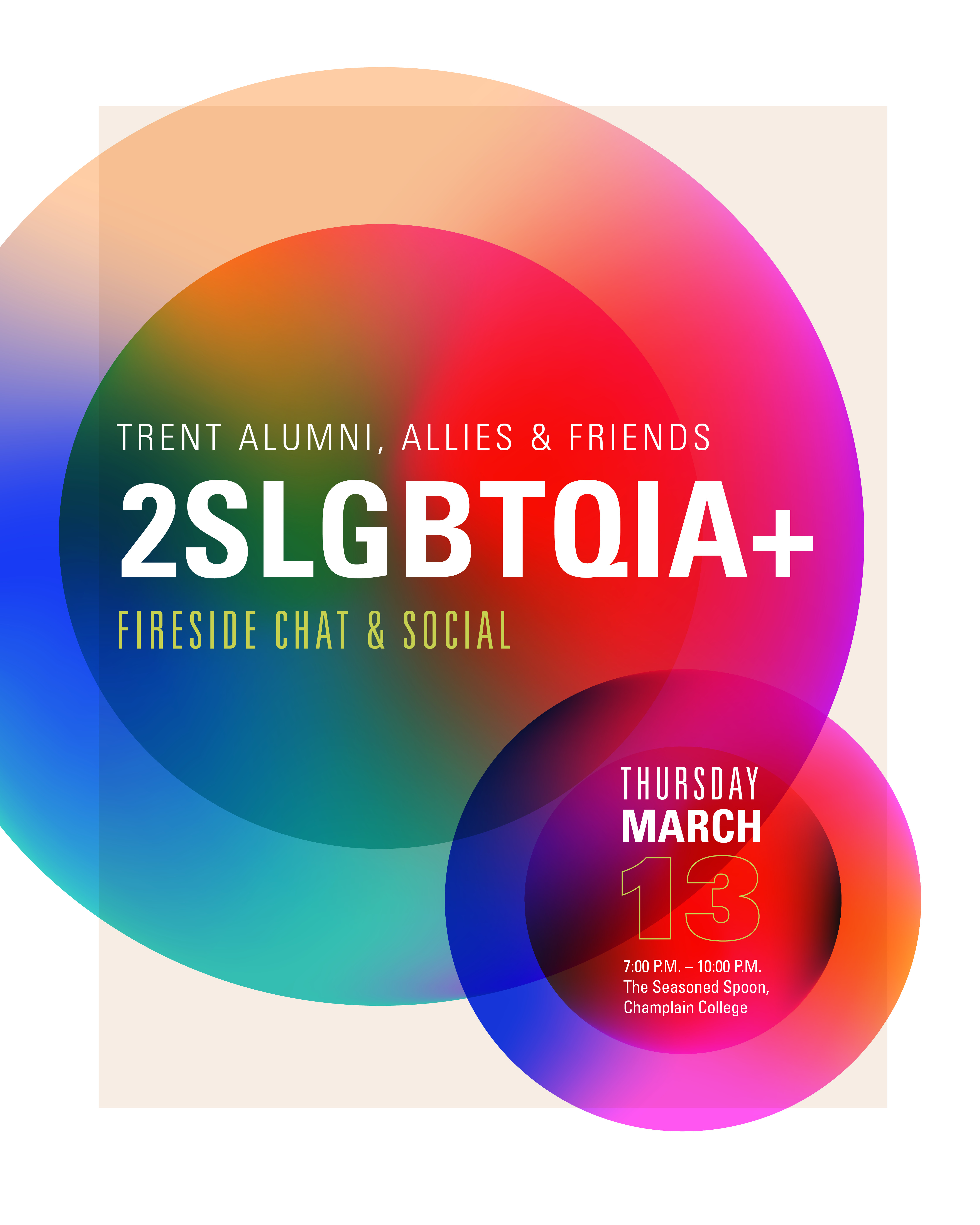 Poster image of 2SLGBTQIA+ Alumni event