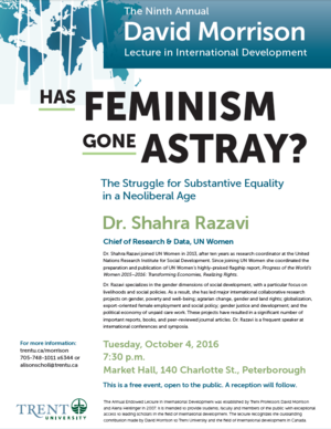 Dr. Shahra Razavi lecture on has Feminism Gone Astray