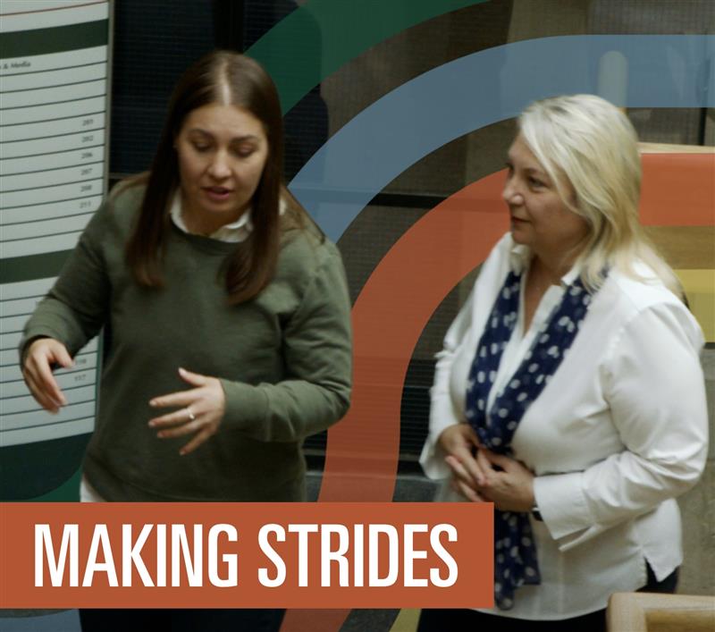 Making Strides with President Bruce