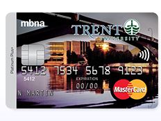 image of Trent University mbna mastercard