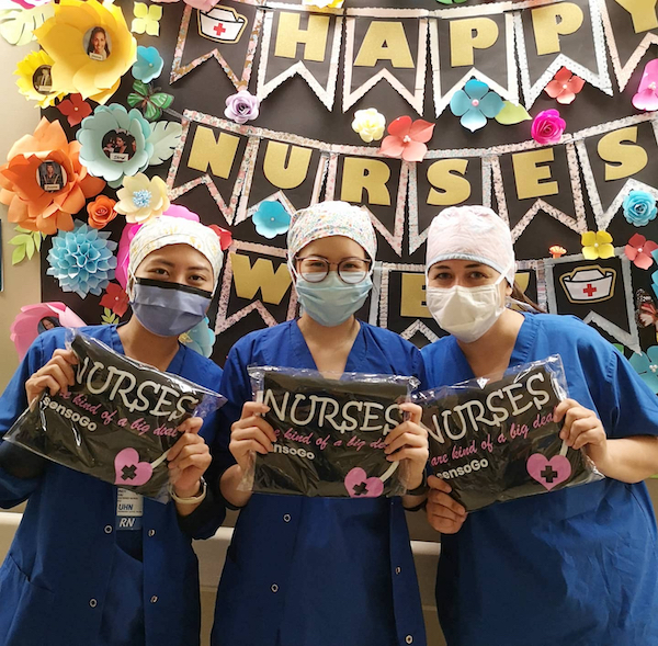 nurses celebrating the nurses week