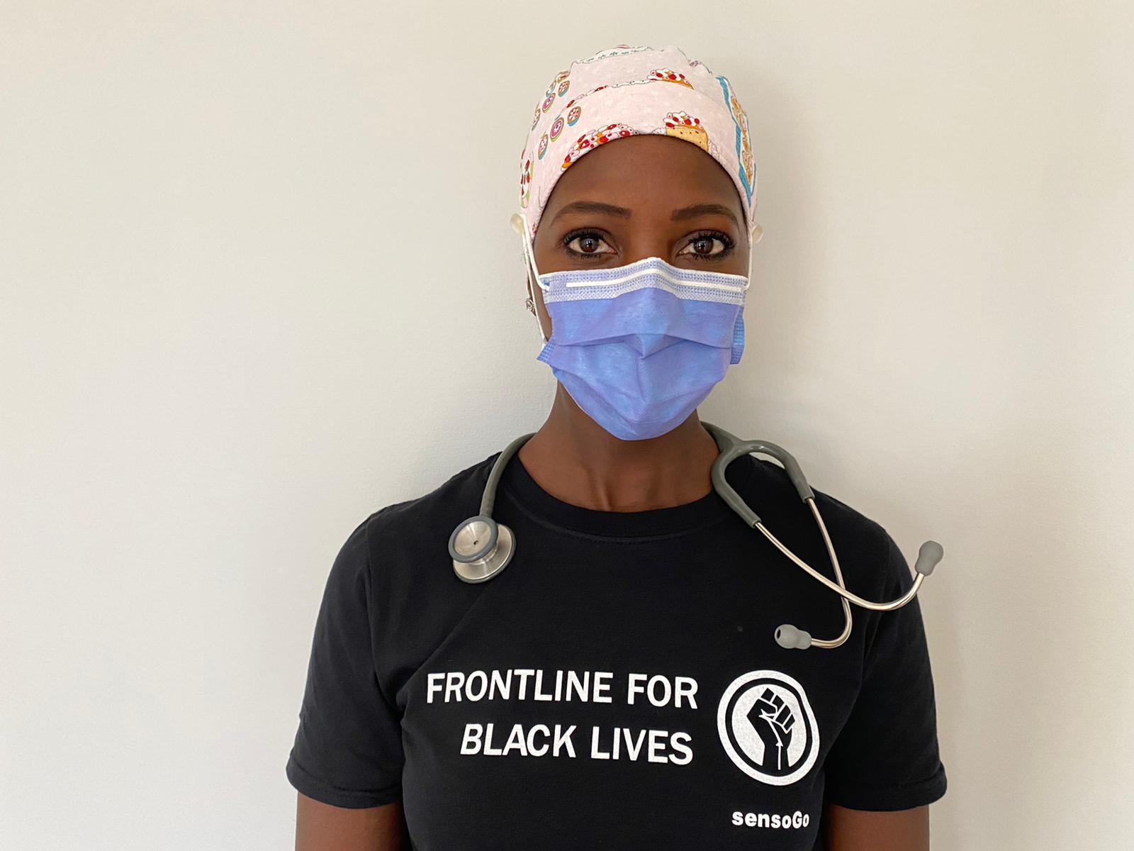 nursing student supporting the blm movement